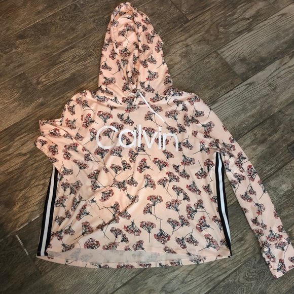 calvin klein floral sweatshirt
